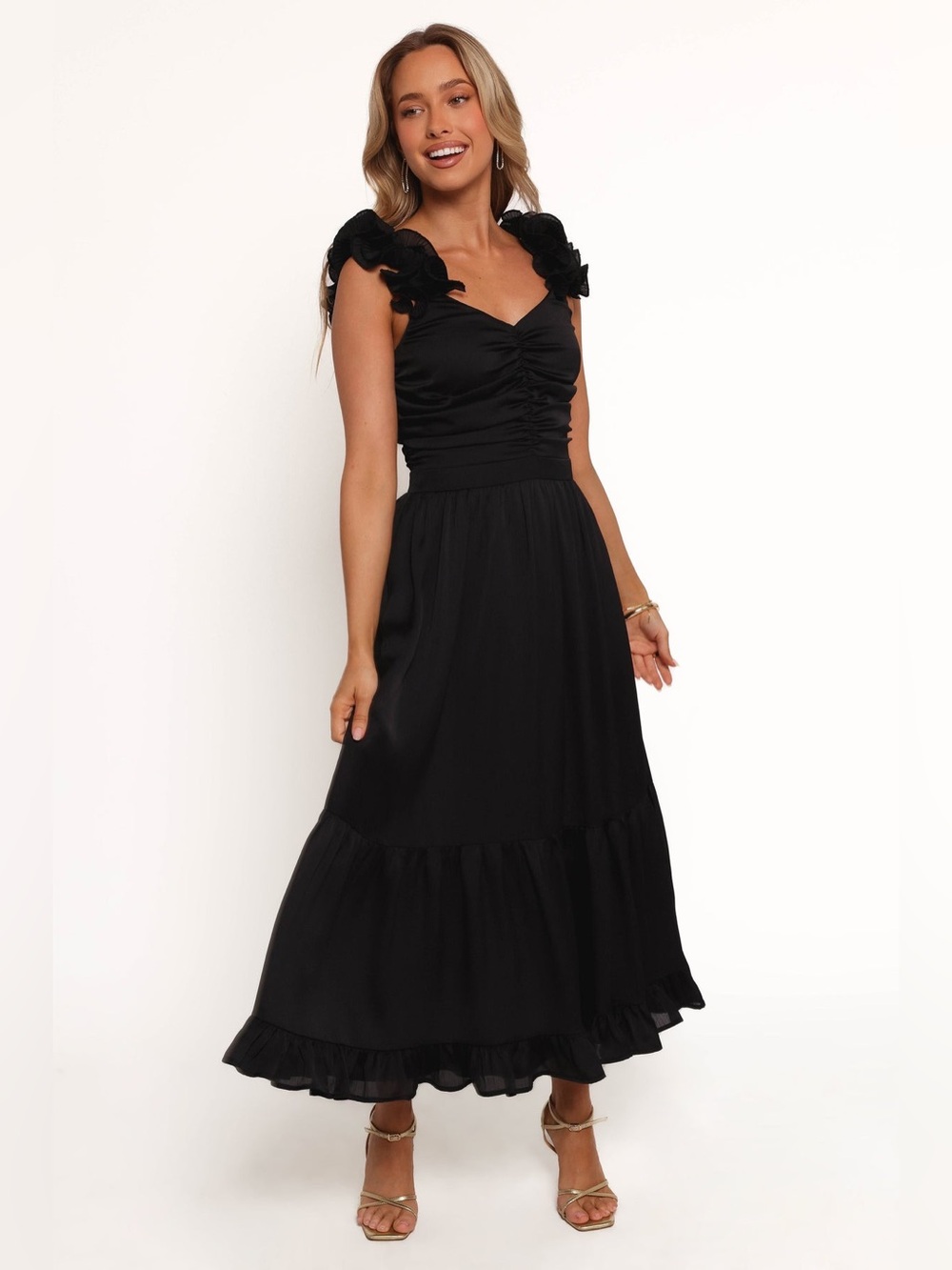 NEW PETAL & PUP, ‘Inca’ Midi Dress
Black